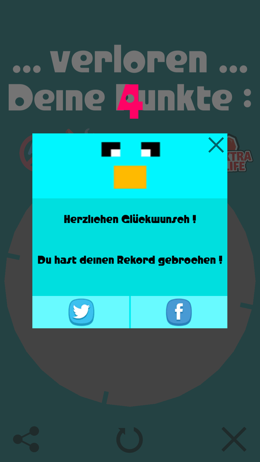 Wembi Game Over Screen